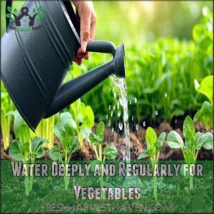 Water Deeply and Regularly for Vegetables