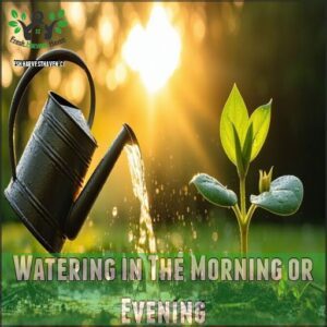 Watering in The Morning or Evening