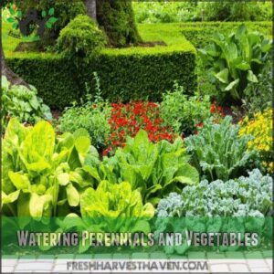 Watering Perennials and Vegetables