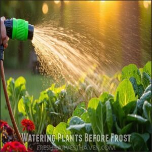 Watering Plants Before Frost