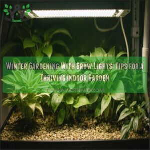 winter gardening with grow lights