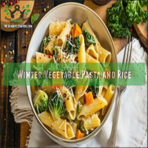 Winter Vegetable Pasta and Rice