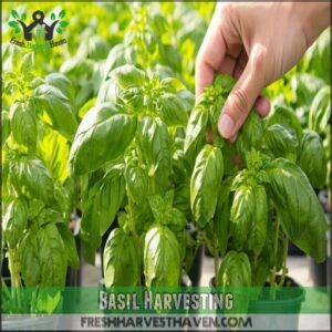 Basil Harvesting