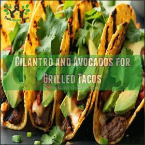 Cilantro and Avocados for Grilled Tacos