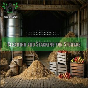 Cleaning and Stacking for Storage