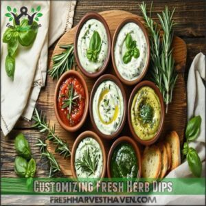 Customizing Fresh Herb Dips