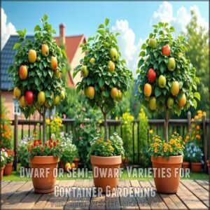 Dwarf or Semi-Dwarf Varieties for Container Gardening