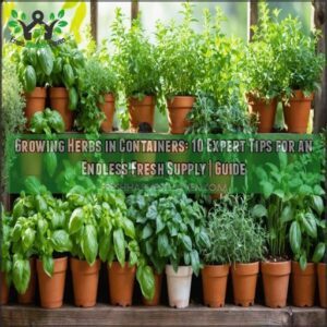 growing herbs in containers