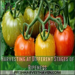 Harvesting at Different Stages of Ripeness