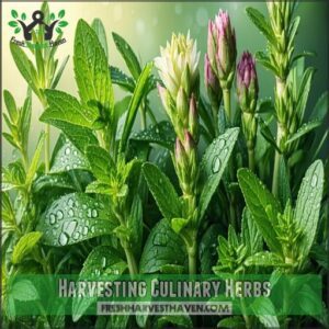 Harvesting Culinary Herbs