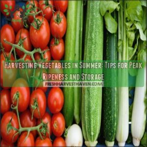 harvesting vegetables in summer