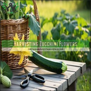 Harvesting Zucchini Flowers