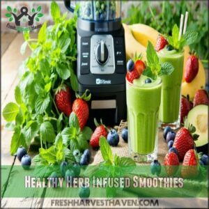 Healthy Herb Infused Smoothies