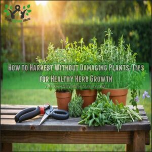 how to harvest without damaging plants