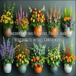 Incorporating Flowers, Fruits, and Vegetables in Fall Containers