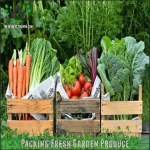 Packing Fresh Garden Produce