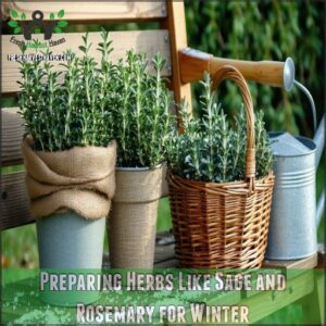 Preparing Herbs Like Sage and Rosemary for Winter