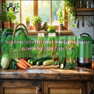 preserving fresh vegetables from garden