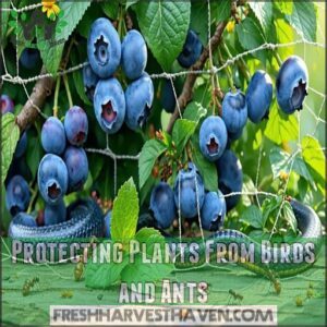 Protecting Plants From Birds and Ants