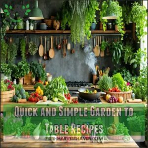 Quick and Simple Garden to Table Recipes