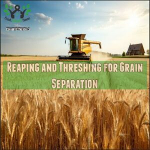 Reaping and Threshing for Grain Separation