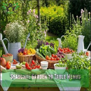 Seasonal Garden to Table Menus