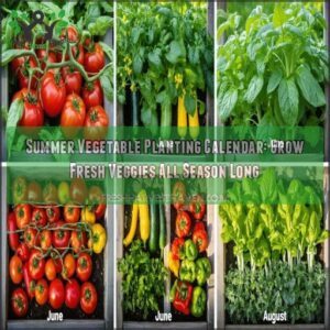 summer vegetable planting calendar