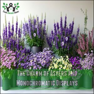 The Charm of Asters and Monochromatic Displays