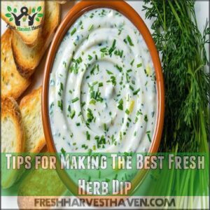 Tips for Making The Best Fresh Herb Dip