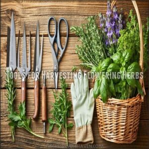 Tools for Harvesting Flowering Herbs