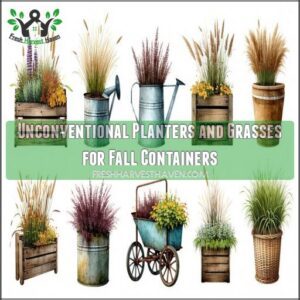 Unconventional Planters and Grasses for Fall Containers