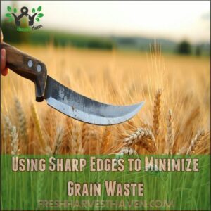 Using Sharp Edges to Minimize Grain Waste