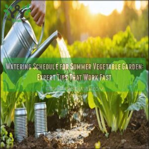 watering schedule for summer vegetable garden