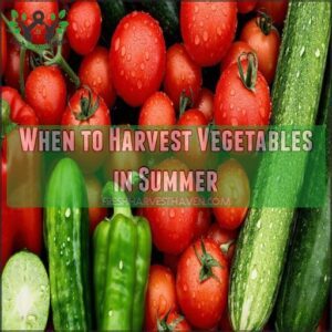 When to Harvest Vegetables in Summer