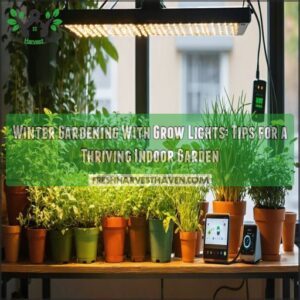 winter gardening with grow lights