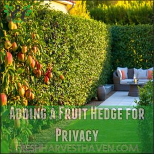 Adding a Fruit Hedge for Privacy