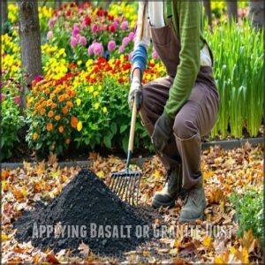 Applying Basalt or Granite Dust