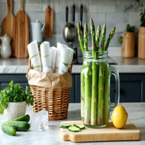 Asparagus and Cucumber Storage