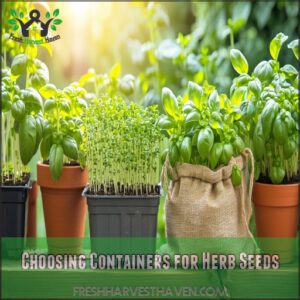 Choosing Containers for Herb Seeds