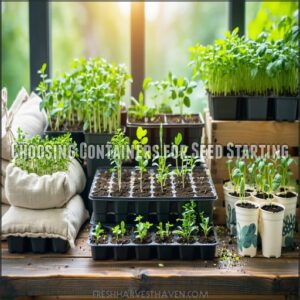 Choosing Containers for Seed Starting