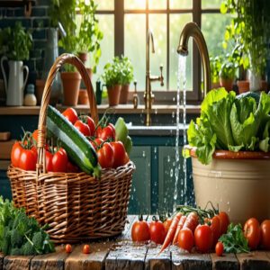 Cleaning and Sorting Produce