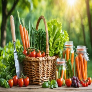 harvesting and preserving summer vegetables