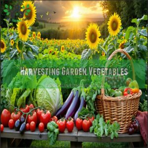 Harvesting Garden Vegetables