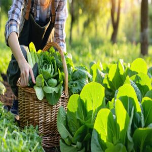 Harvesting Leafy Greens