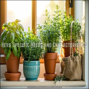 Herb Specific Needs and Characteristics