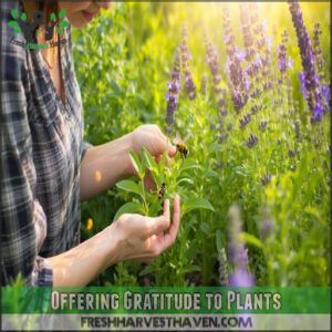 Offering Gratitude to Plants