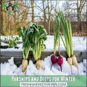 Parsnips and Beets for Winter