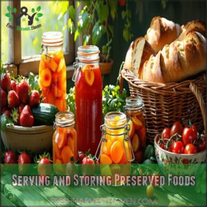 Serving and Storing Preserved Foods