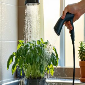 Showering Plants for Spider Mite Control