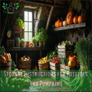 Storage Instructions for Potatoes and Pumpkins